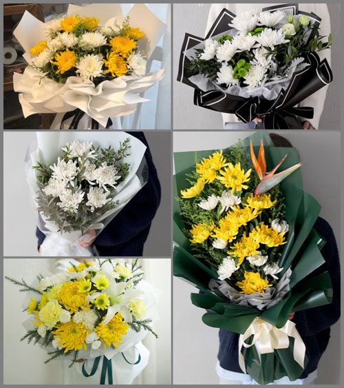 陕西渭南市华州区赤水镇白事花束代送